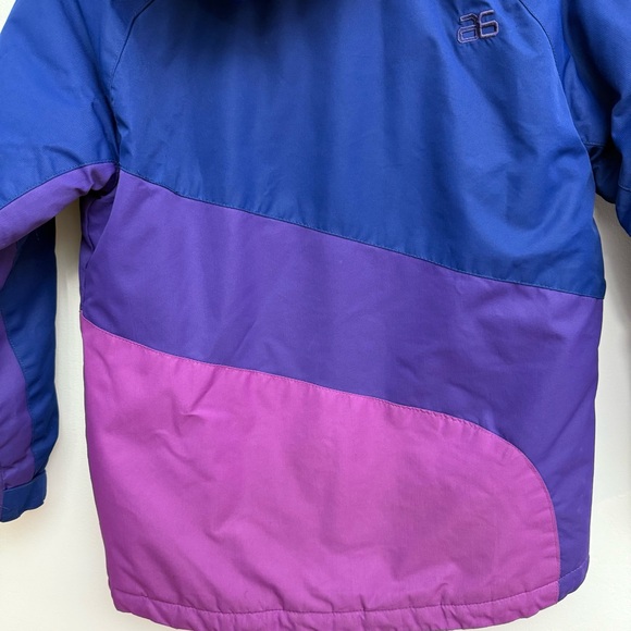 Arctix Kids Medium 10/12 Waterproof Colorblock Winter Ski Jacket 5K Blue Purple - Picture 9 of 13